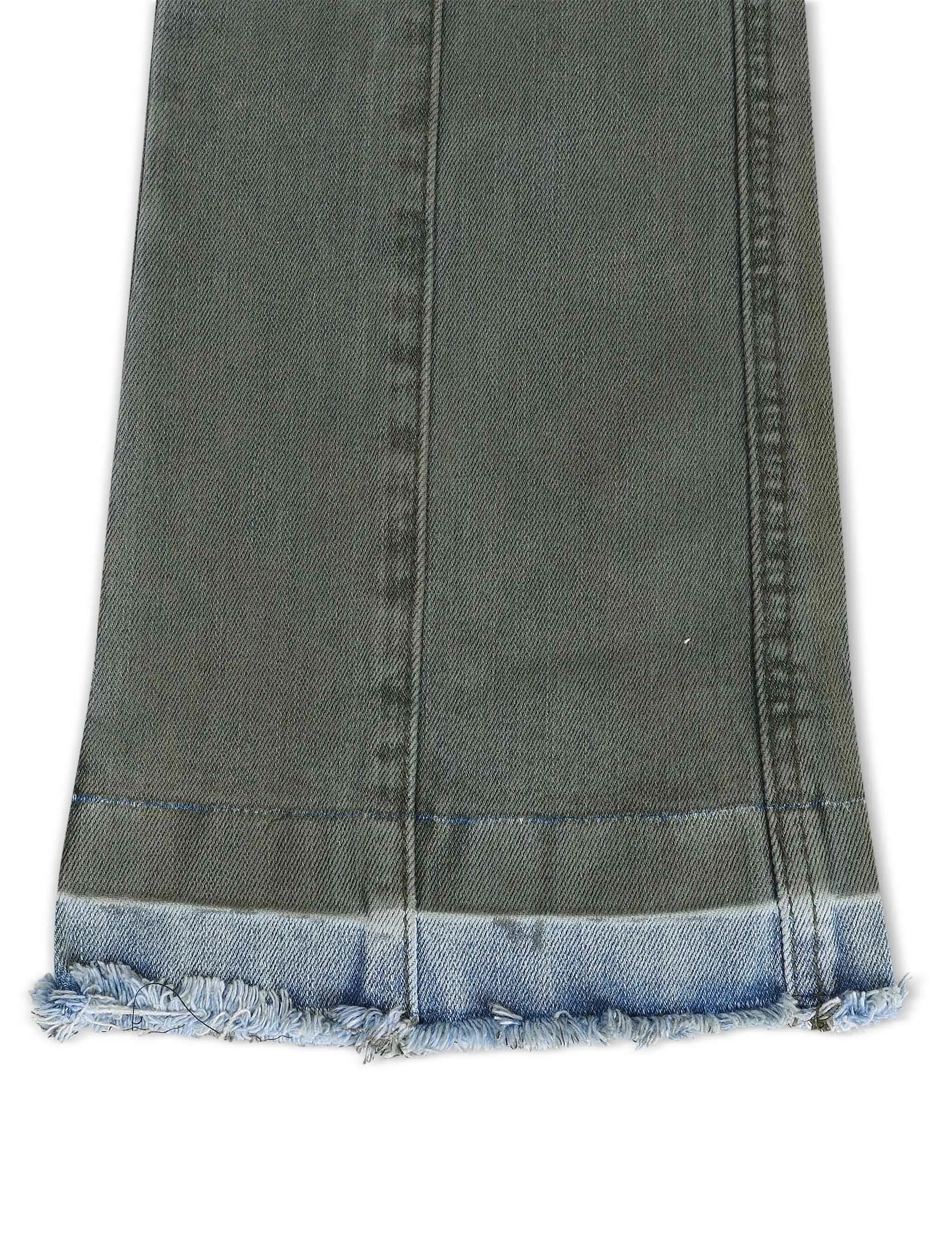 Vicious Denim Cargo Stacked Jeans - Olive