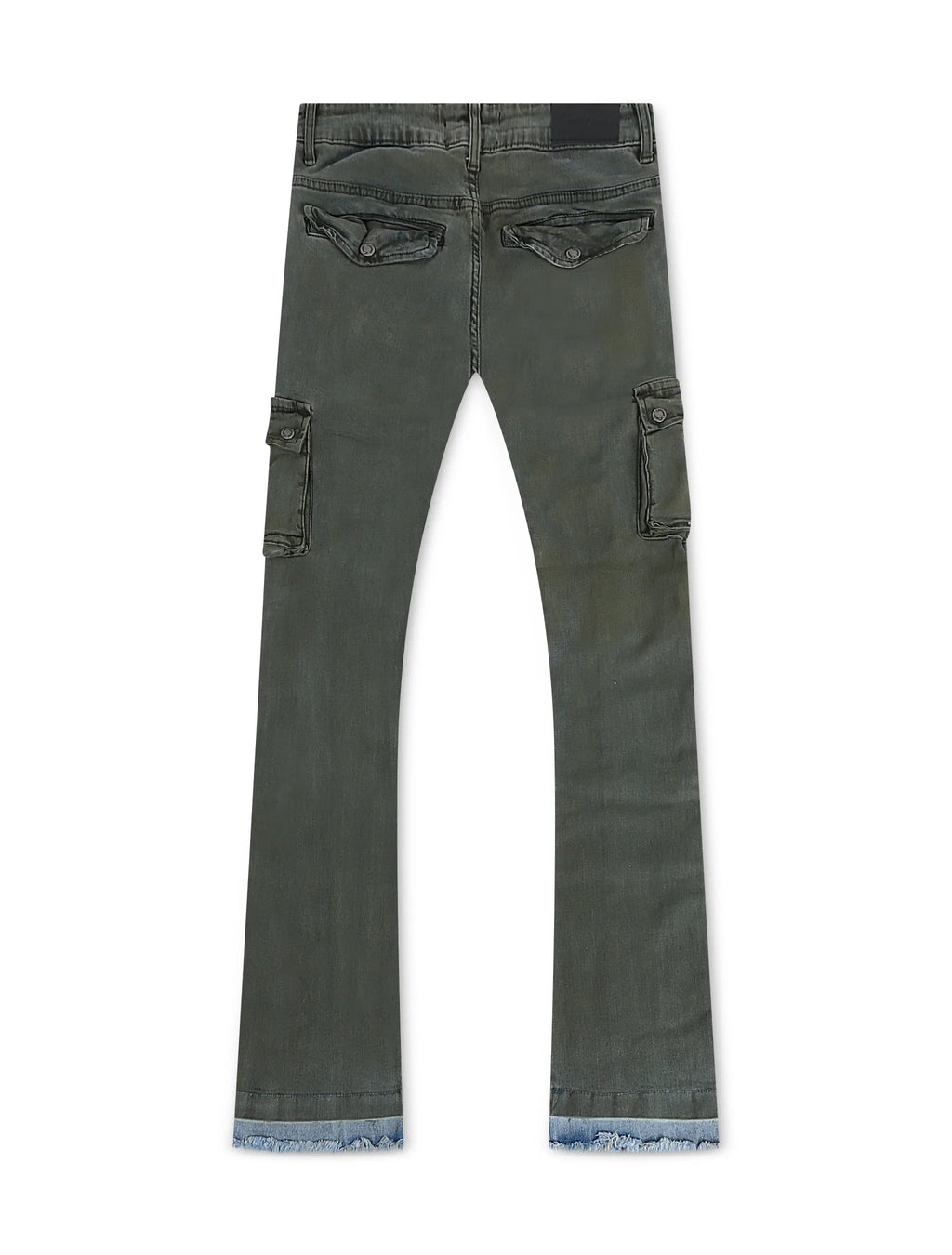 Vicious Denim Cargo Stacked Jeans - Olive
