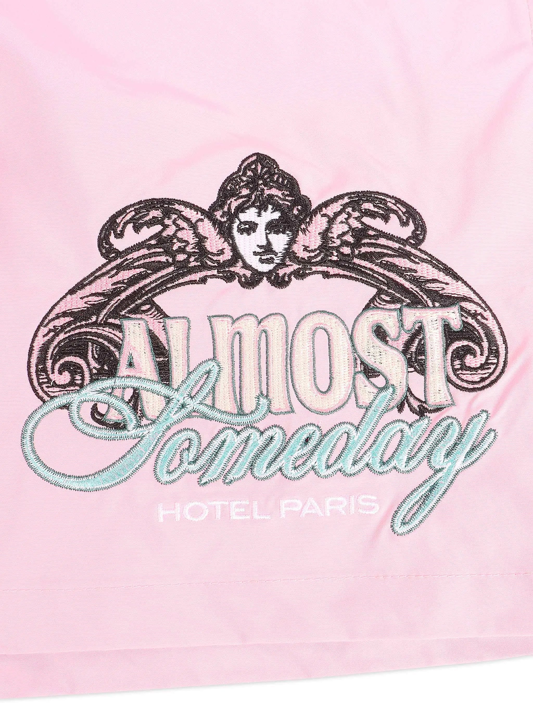 Almost Someday Prague Nylon Shorts - Pink