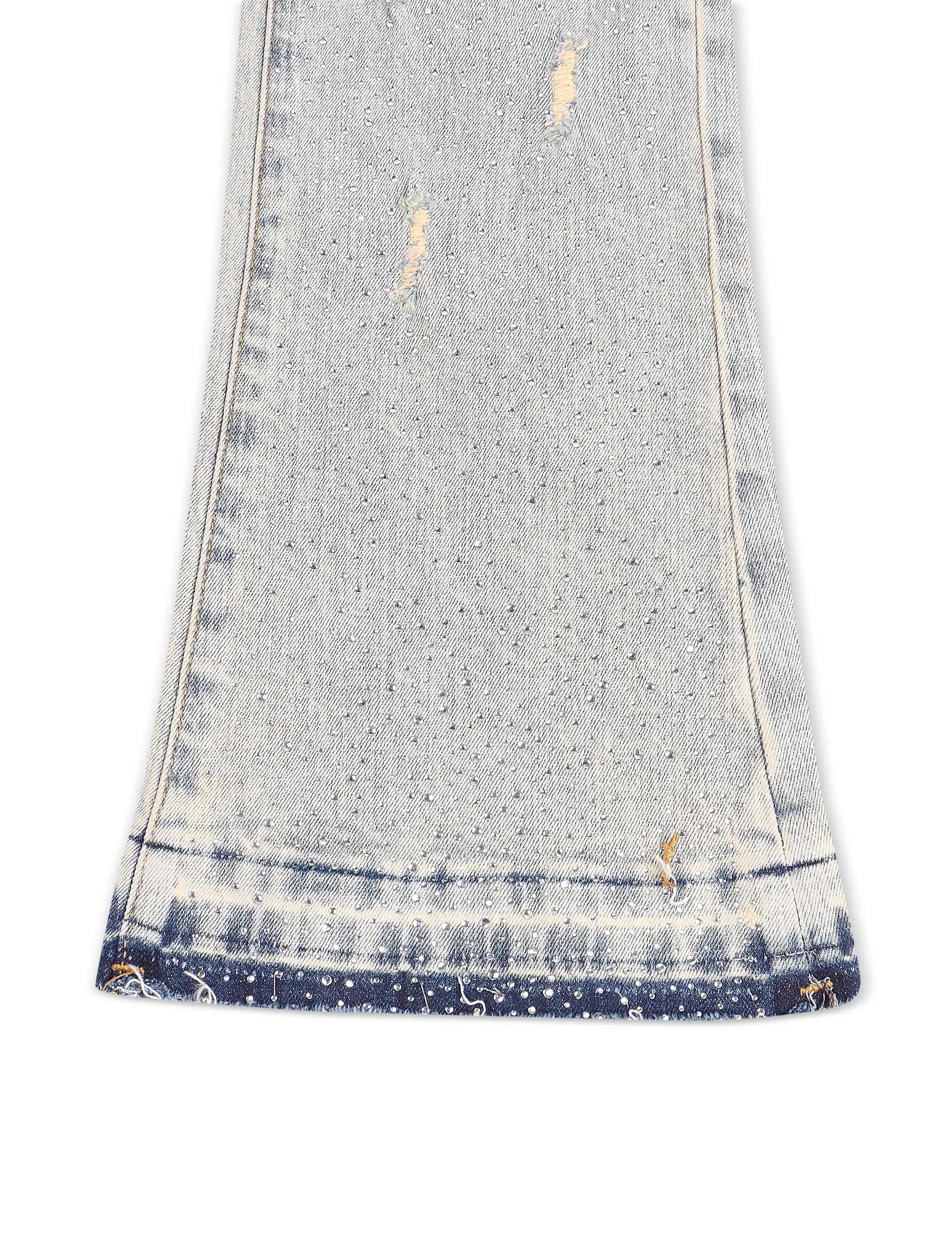 Waimea Flex Rhinestone Stacked Fit Jeans - Vintage Wash