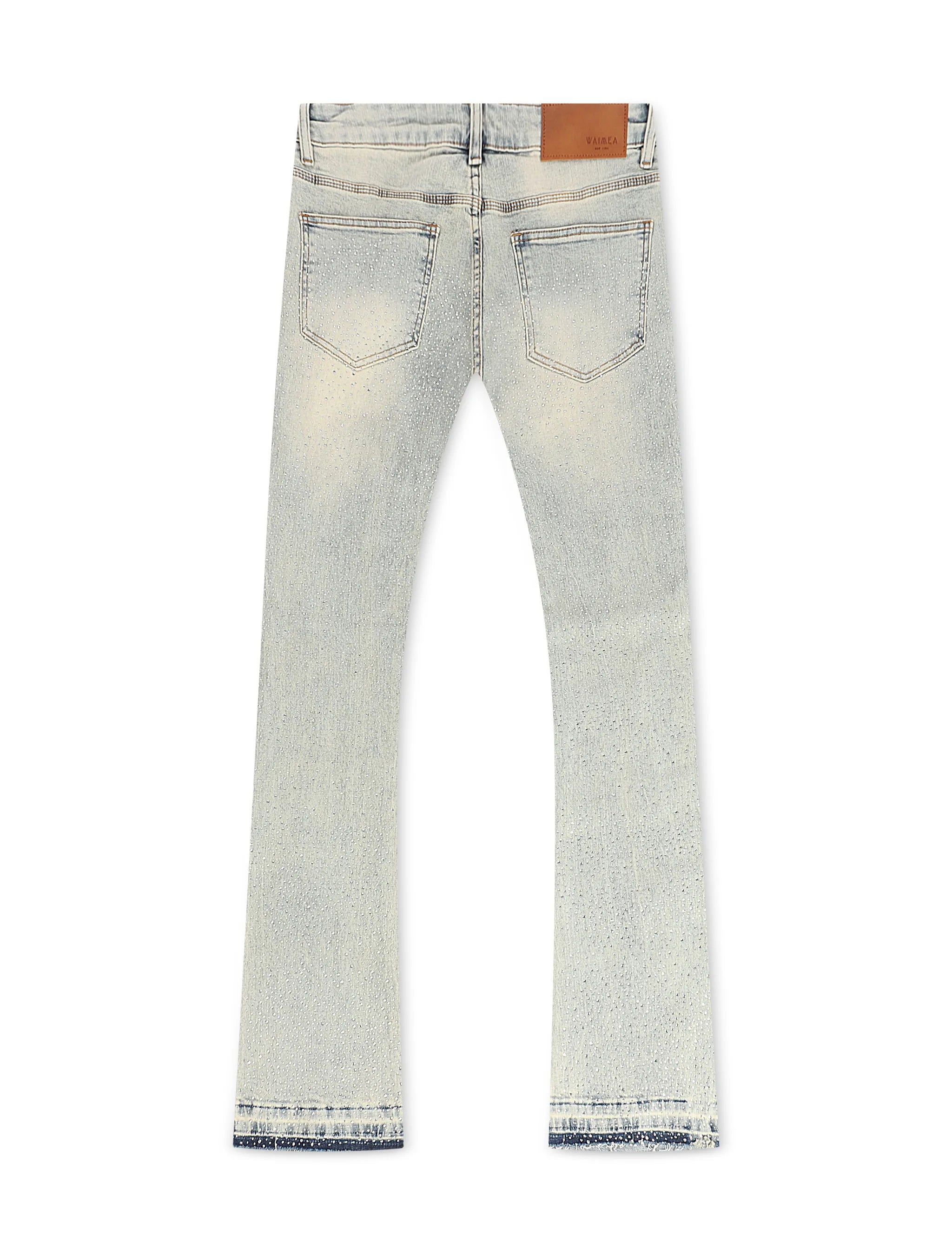 Waimea Flex Rhinestone Stacked Fit Jeans - Vintage Wash