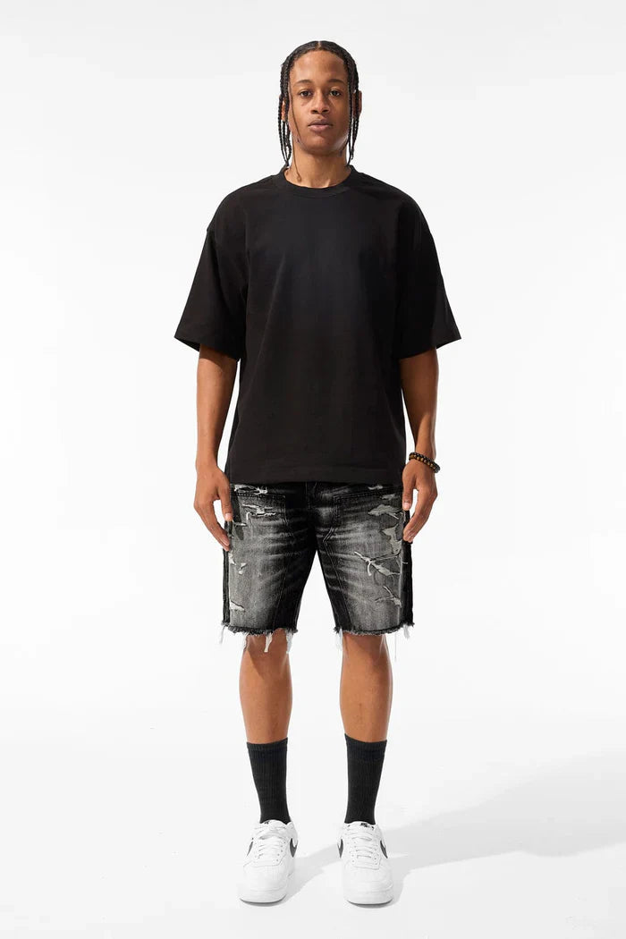Jordan Craig Landman Denim Shorts - Industrial Black