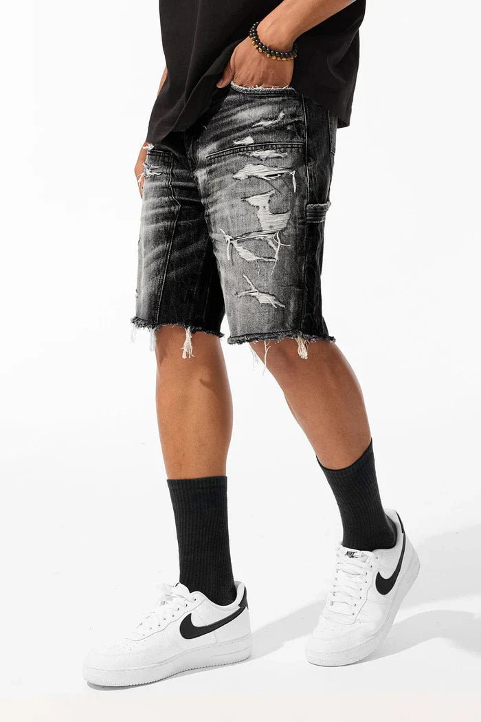 Jordan Craig Landman Denim Shorts - Industrial Black